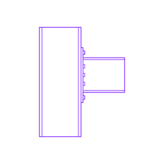 Buildings Steel Connections End Plate Sticker Outline Svg File, Free Vectors File
